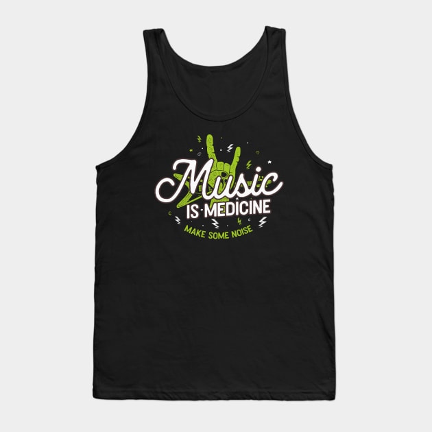 Music Is Medicine Tank Top by AME_Studios